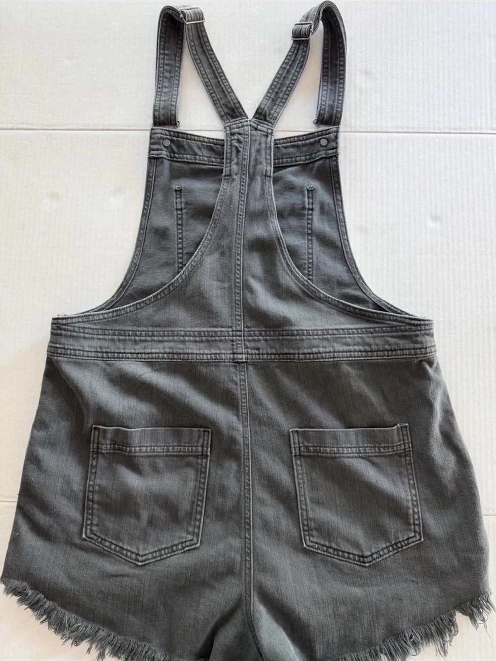 aerie denim overall